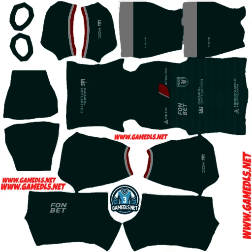 Third Kit Rubin Kazan - Рубин 2025 Dream League Soccer 2025