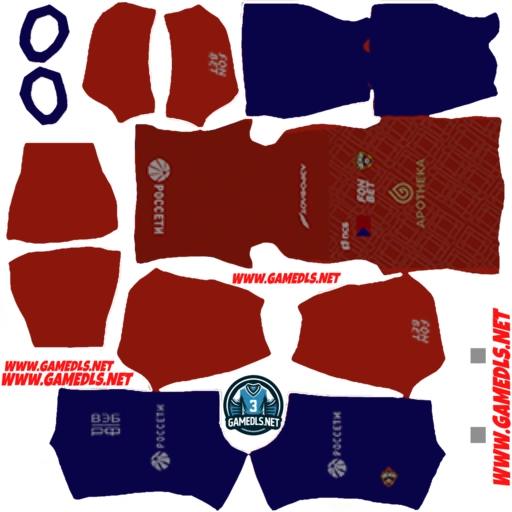 Home Kit CSKA Moscow 2025 (ЦСКА Москва) dls 25