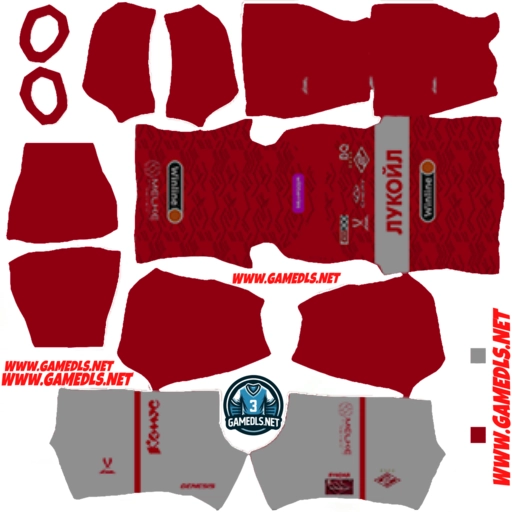 Home Kit Spartak Moscow 2025 (Спартак Москва) dls 25