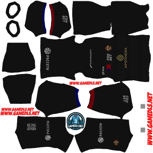 Third Kit CSKA Moscow 2025 (ЦСКА Москва) Dream League Soccer 2025