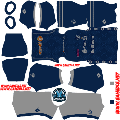 Third Kit Dynamo Moscow 2025 Dream League Soccer 2025
