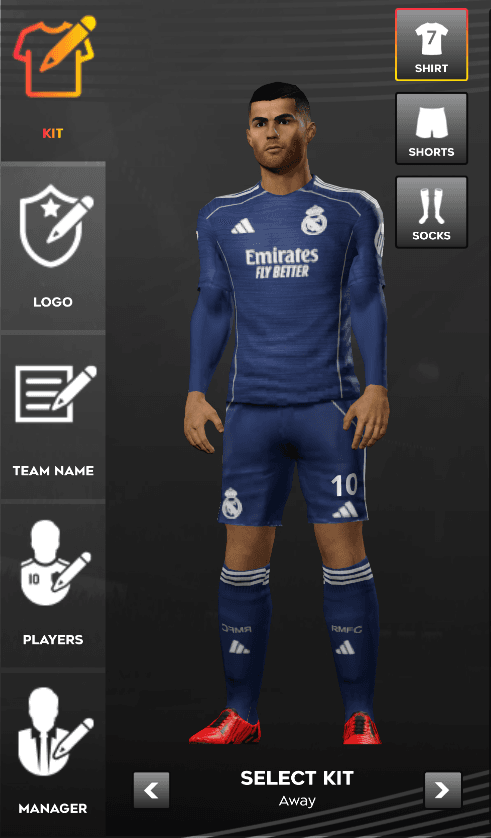Real Madrid 2026 Away Kit Design in DLS Sophisticated and Realistic Real Madrid 2026 Away Kit Design in DLS Sophisticated and Realistic