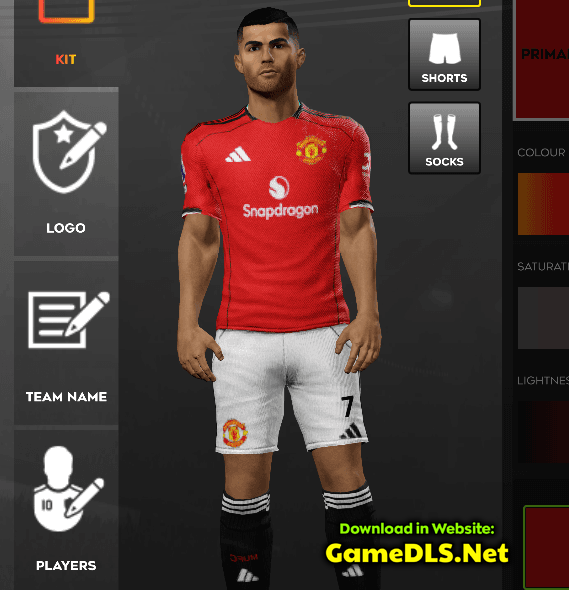 Kit Manchester United 25/2026 & Classic Kits (2019 to 2026) DLS 2 Man United 2026 Home Kit in Game