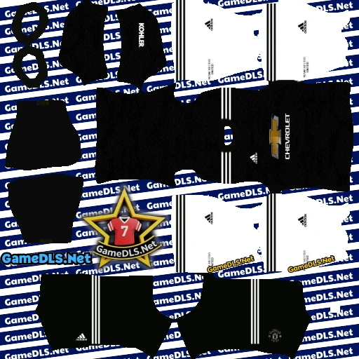 Away Kit Manchester United 2020 2021 DLS White socks