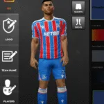 Kit Crystal Palace 2025/2026 - Dream League Soccer 2025 10 Crystal Palace 2025-2026 Home Kit DLS Preview