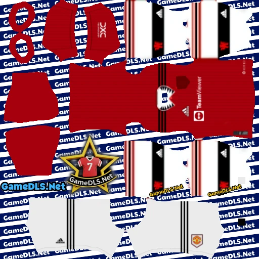 Home Kit Manchester United white socks 22 2023 DLS